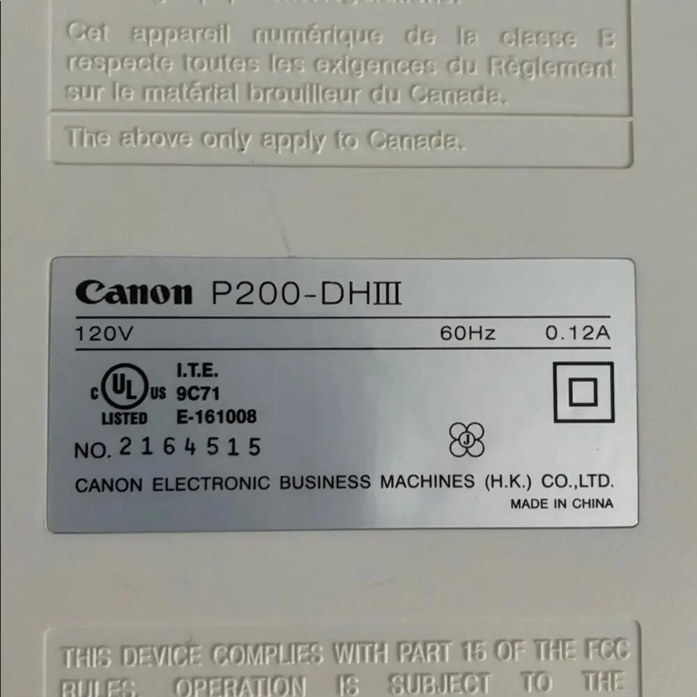 Canon Desktop Calculator & Clock P200-DH III (12 Digits)